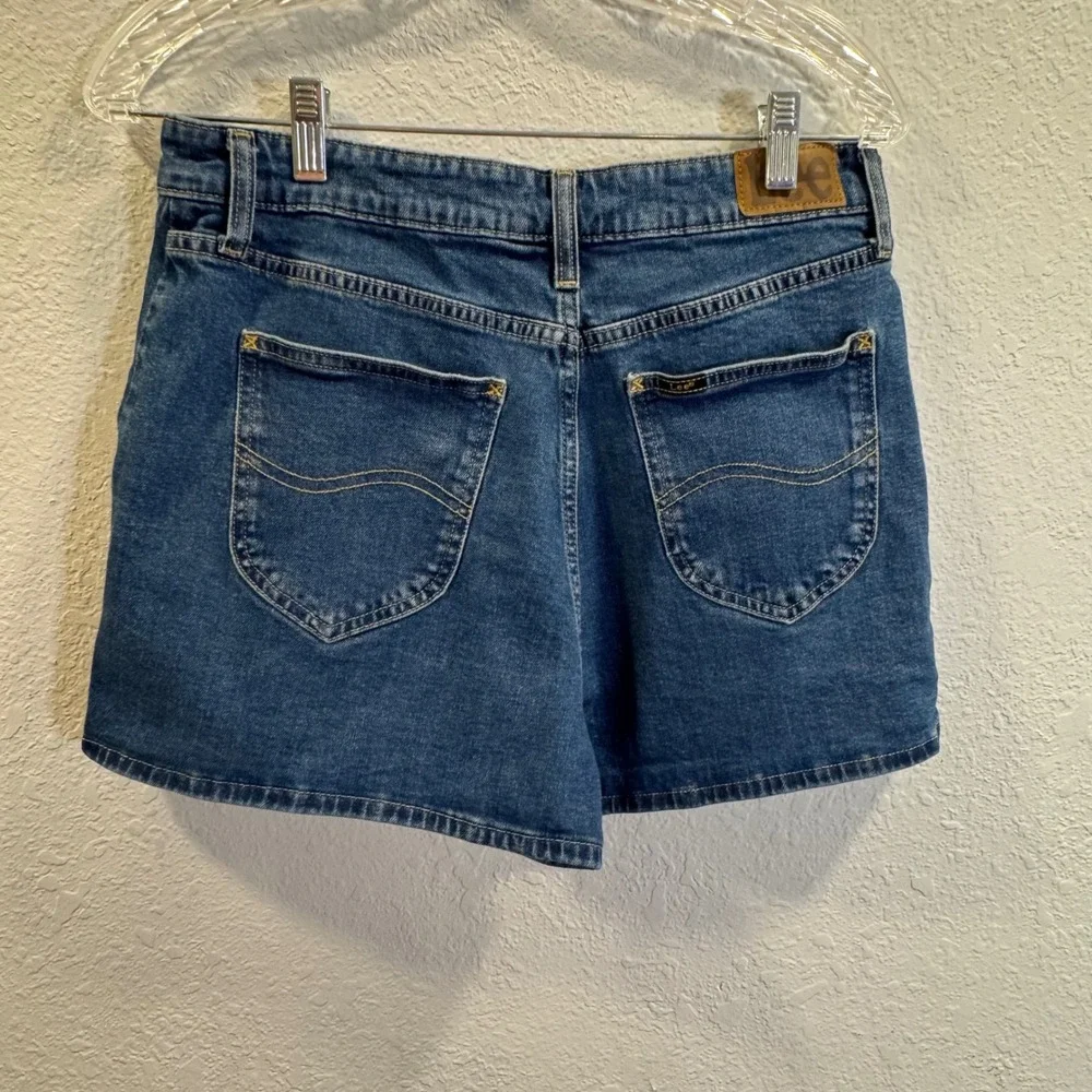 Lee Heritage Wrap Skort Womens 16 Cyclone Blue Denim Jean Stretch Y2K